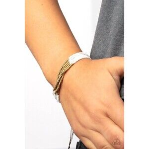 Bead Bold White Bracelet (92)